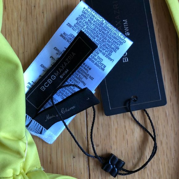 Brand New BCBG Women's 2-piece yellow string bikini - Picture 11 of 14